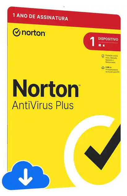 Norton Antivírus Plus para 1 dispositivo, Licença 12 meses